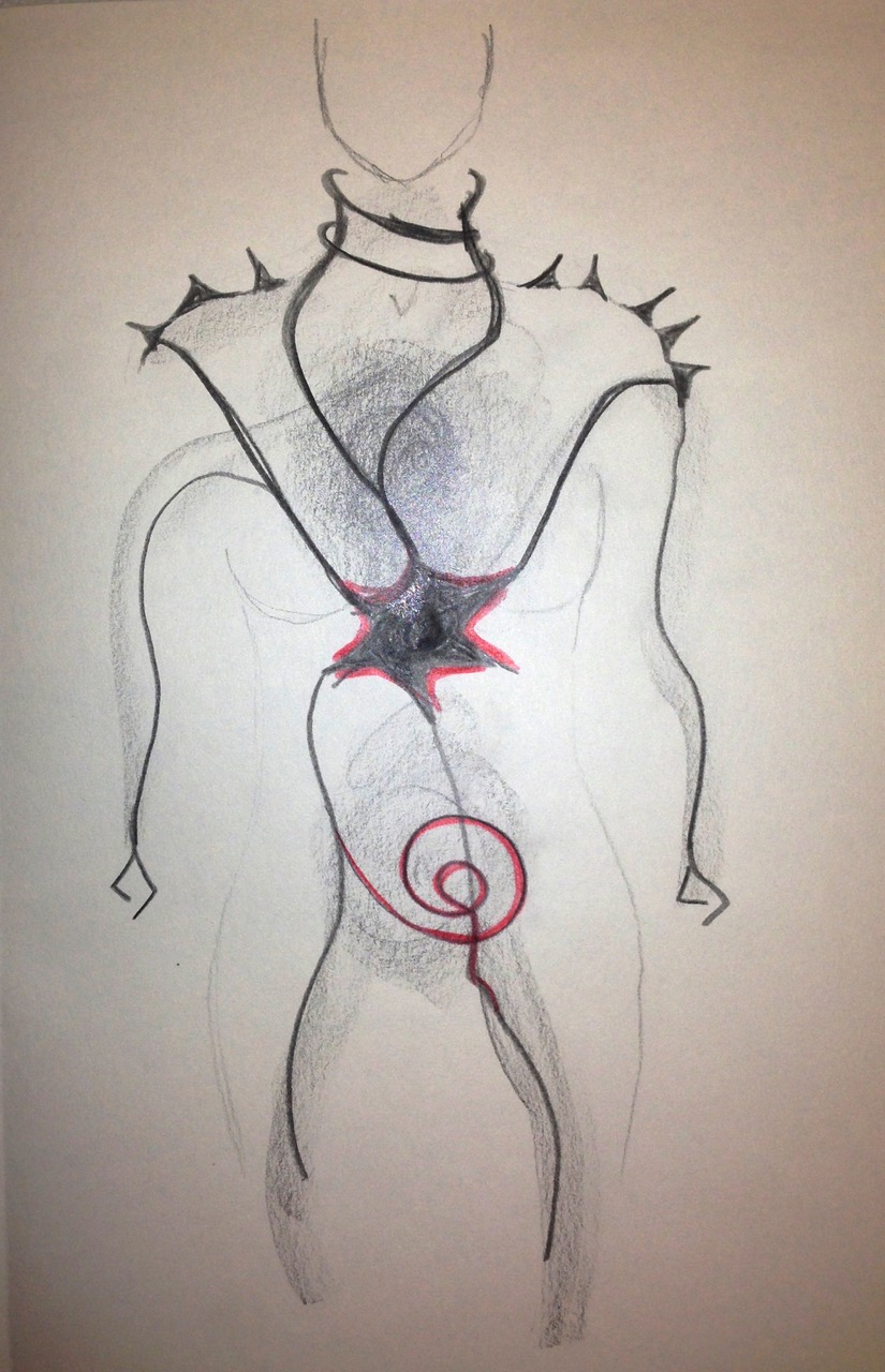 Selbstgemaltes Bild von Patient in der Psychotherapie