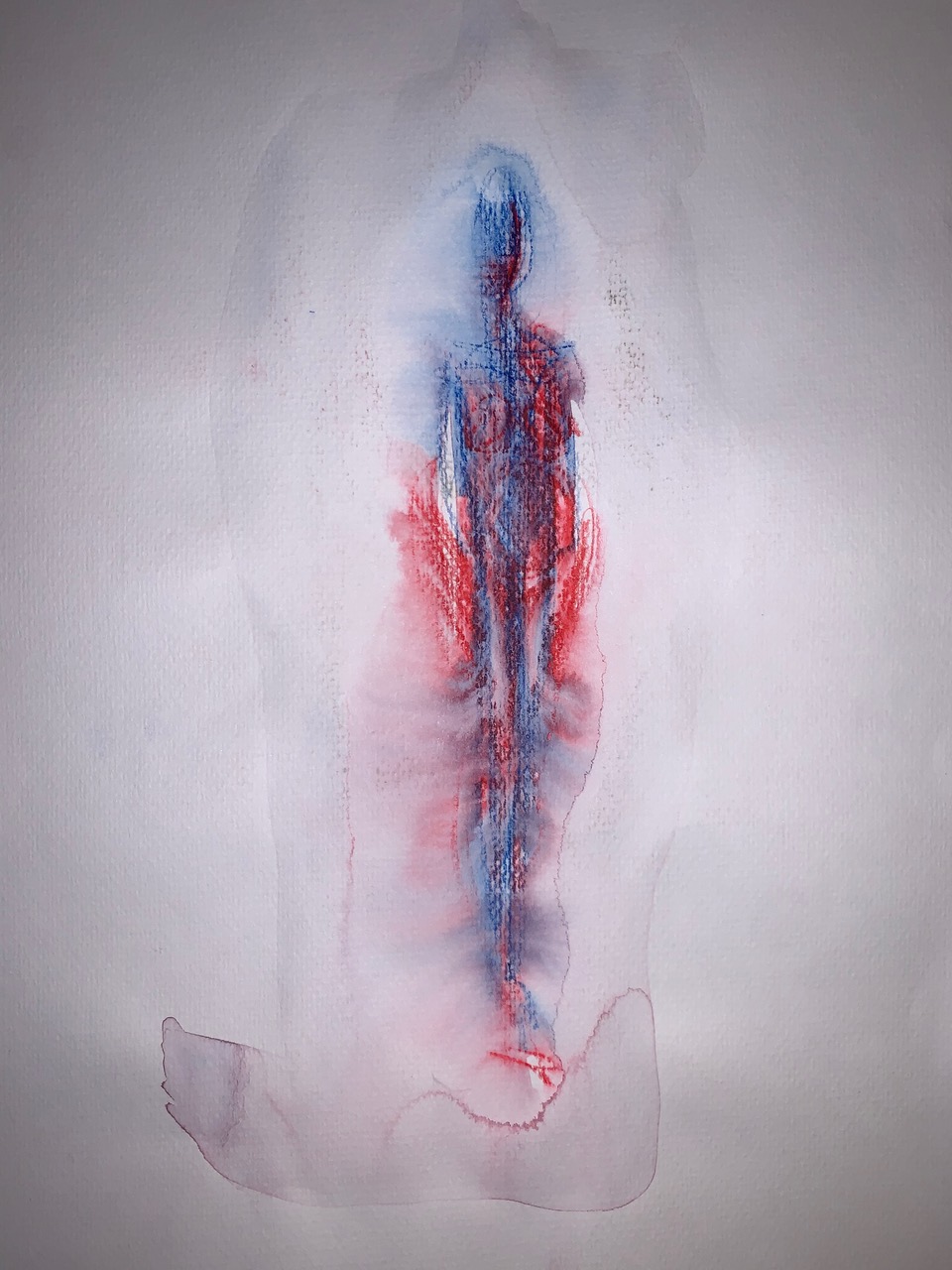 Selbstgemaltes Bild von Patient in der Psychotherapie