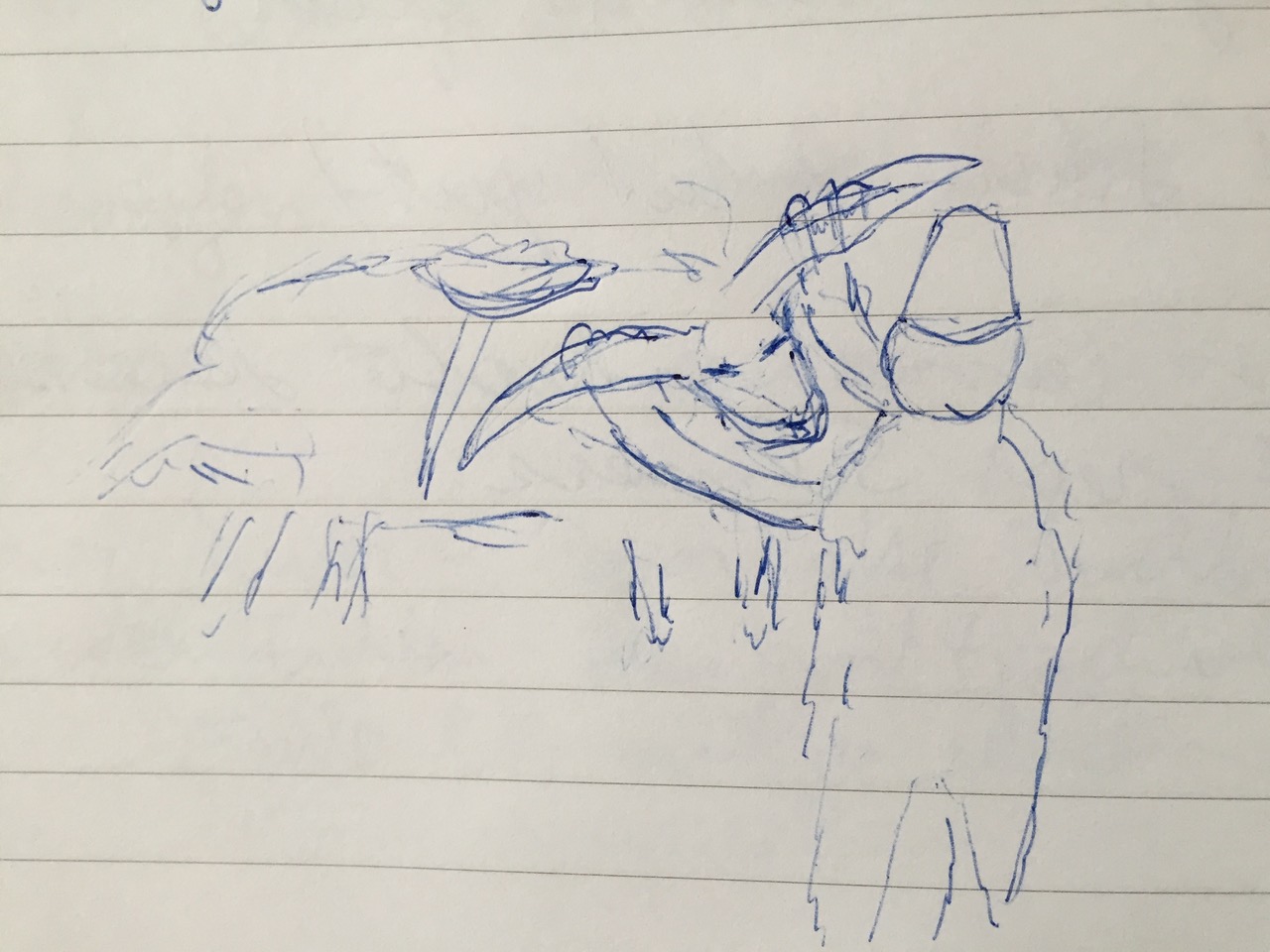 Selbstgemaltes Bild von Patient in der Psychotherapie